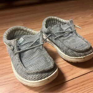 Hey Dude Kids Gray Moccasins